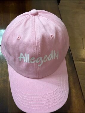 Allegedly Pink & Black Baseball Cap